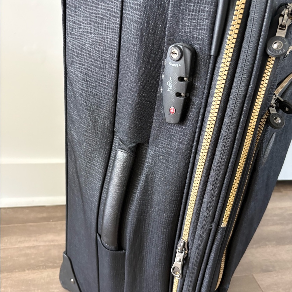 Kipling Black Rolling Spinner Luggage with Front Zip Pockets - Picture 6 of 13